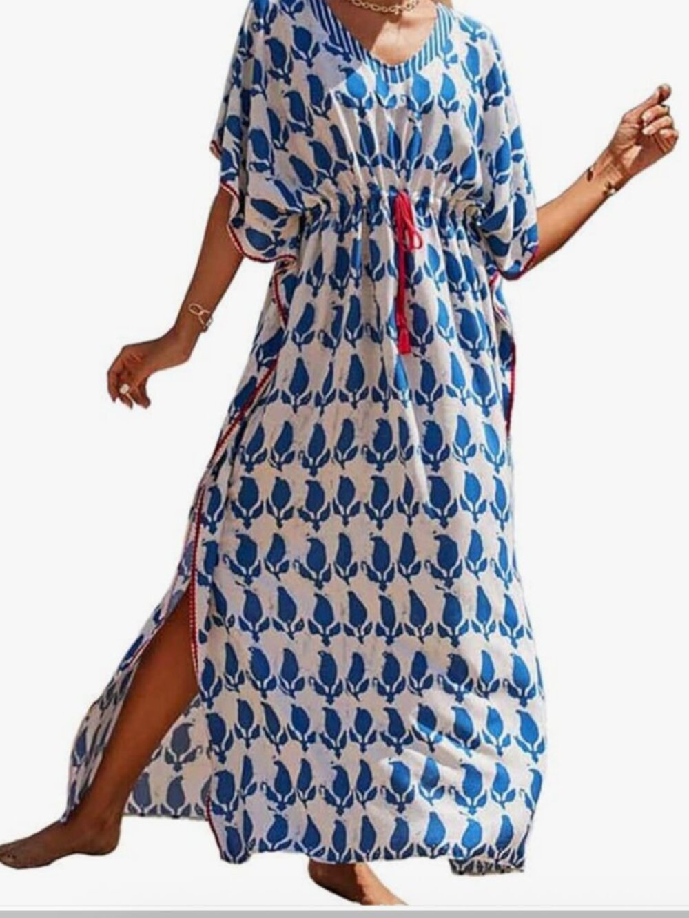 Bsubseach Kaftan Dresses for Women Plus Size Swimsuit Cover Up Long Caftan Dress
